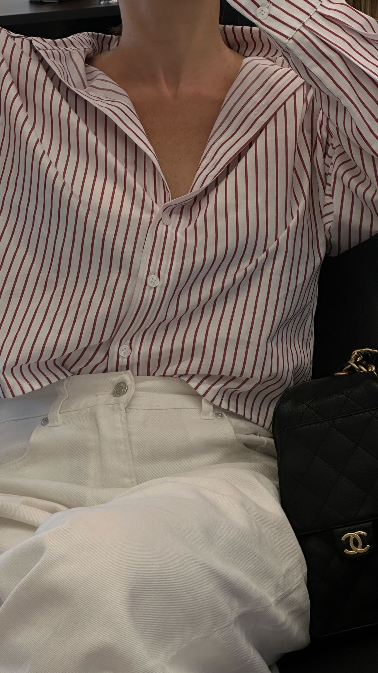 Numéro 303 White&Red Stripes