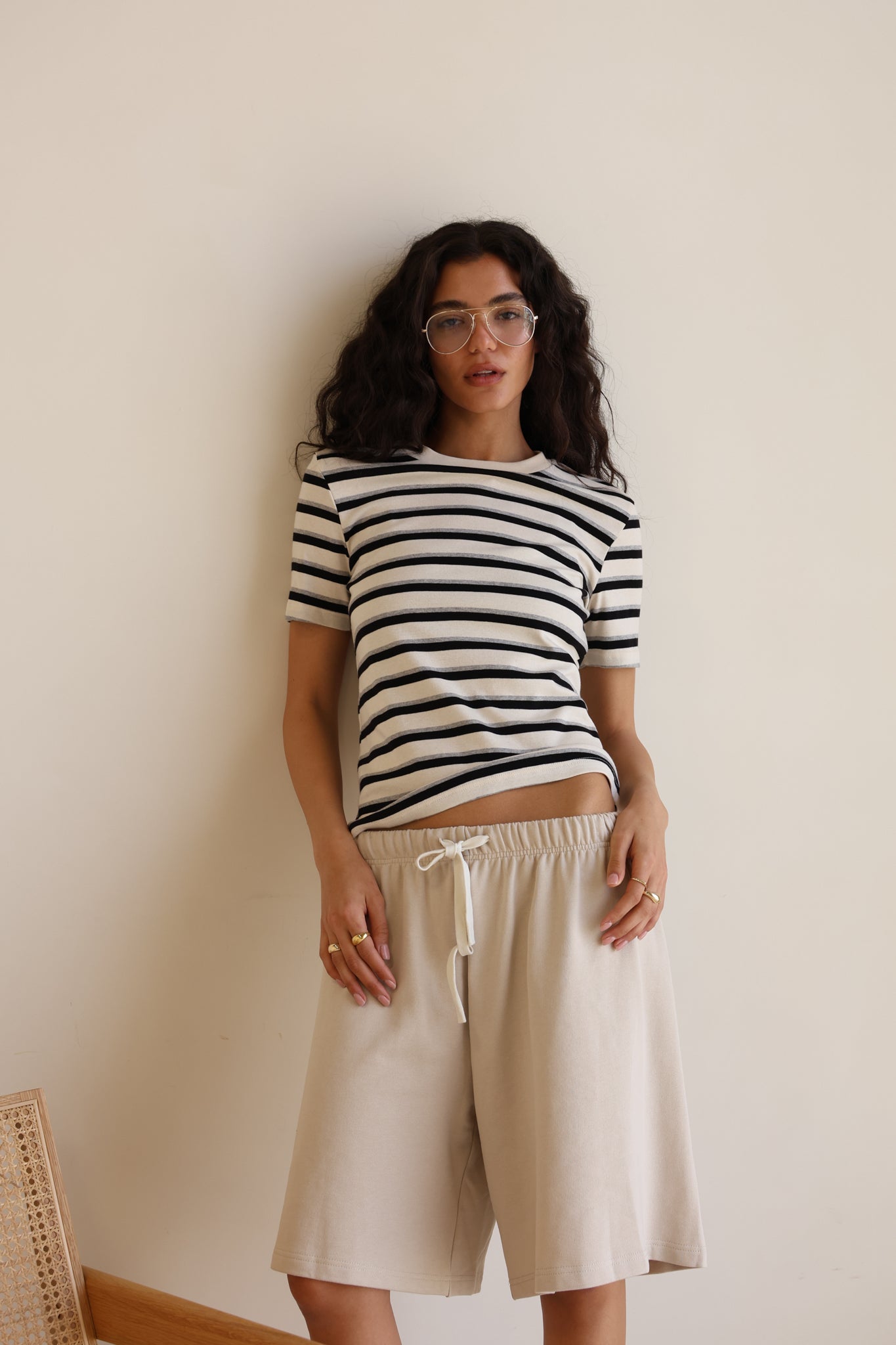 Numéro 395 Black&Grey Stripes