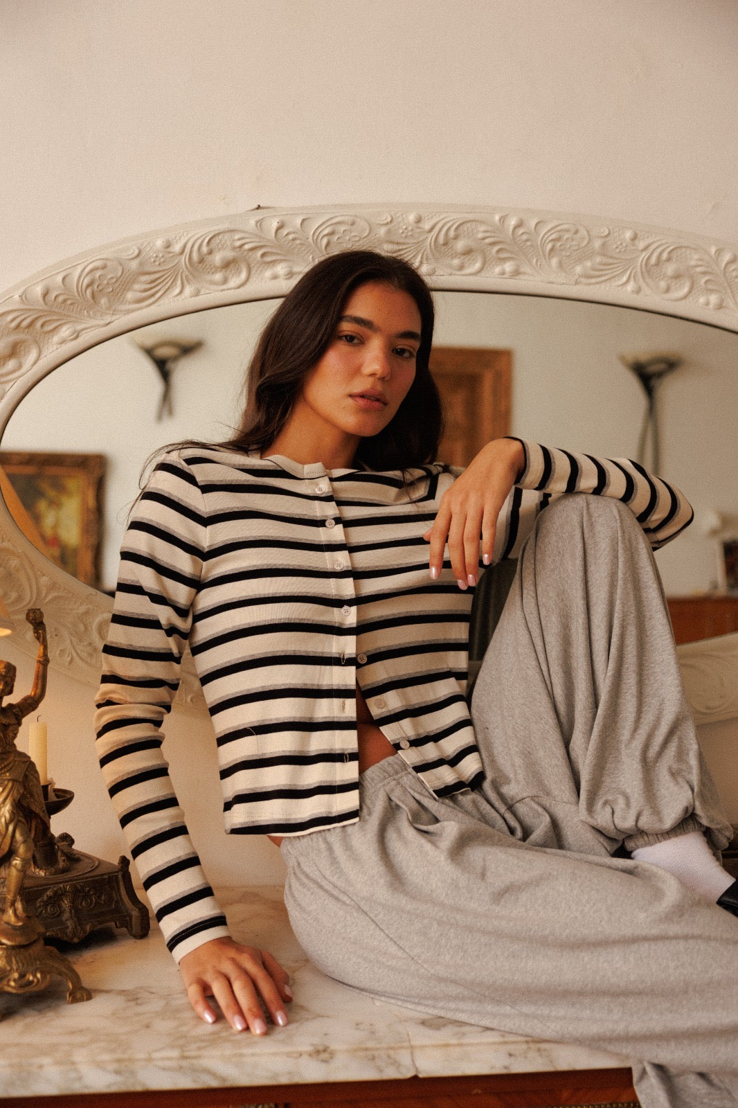 Numéro 344 Grey&Black Stripes