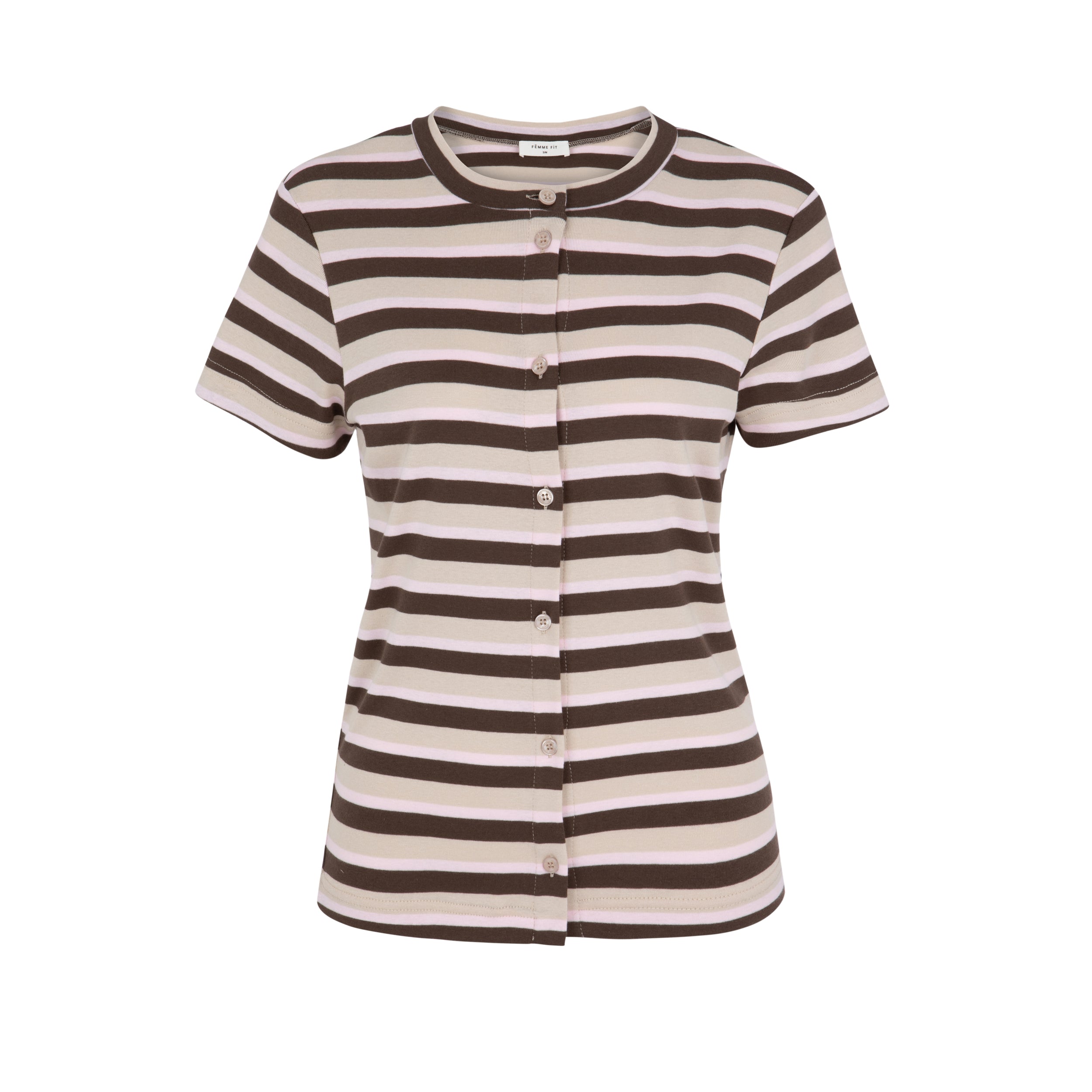 Numéro 392 Brown&Stone Stripes