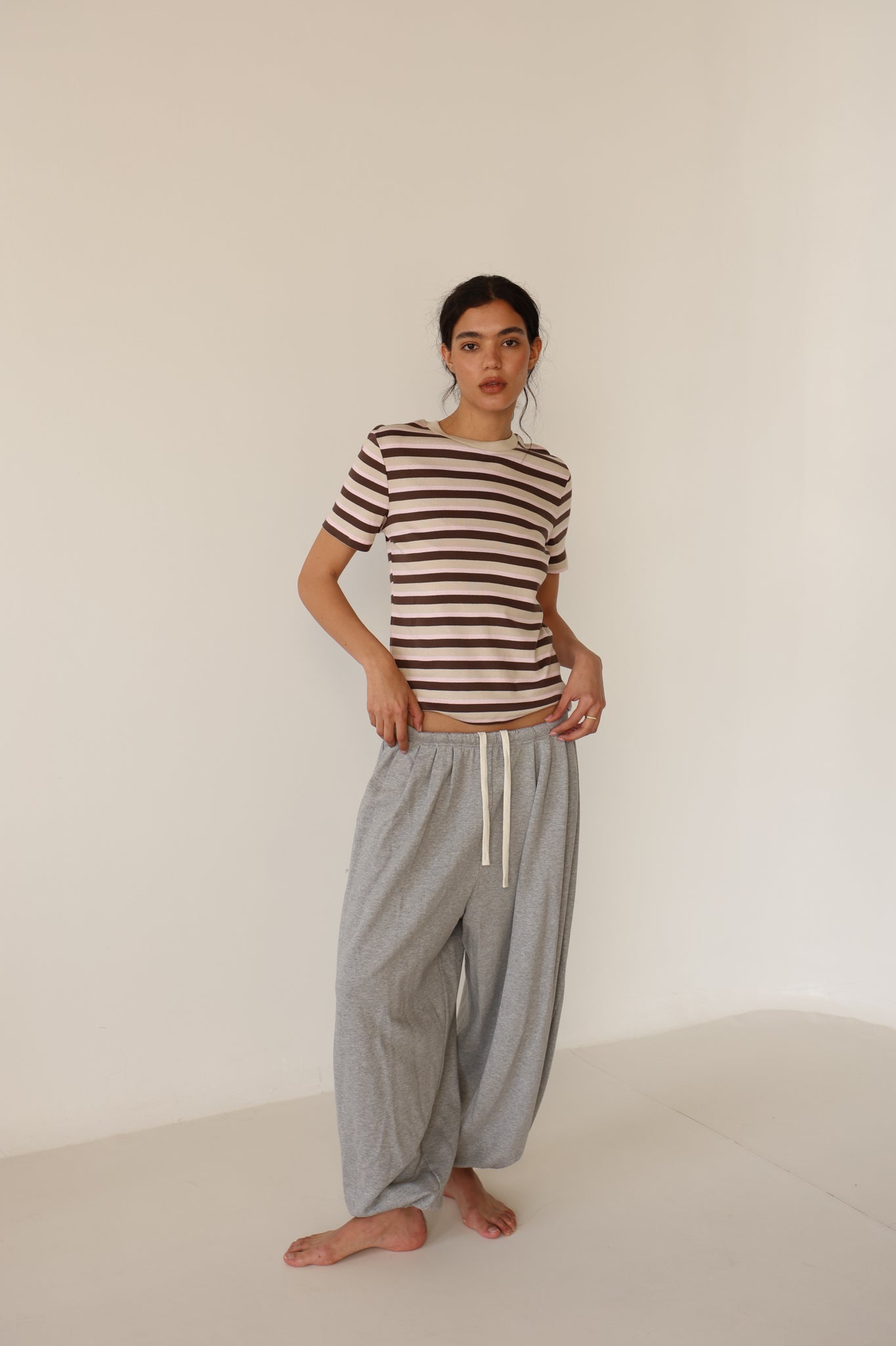 Numéro 395 Brown&Stone Stripes