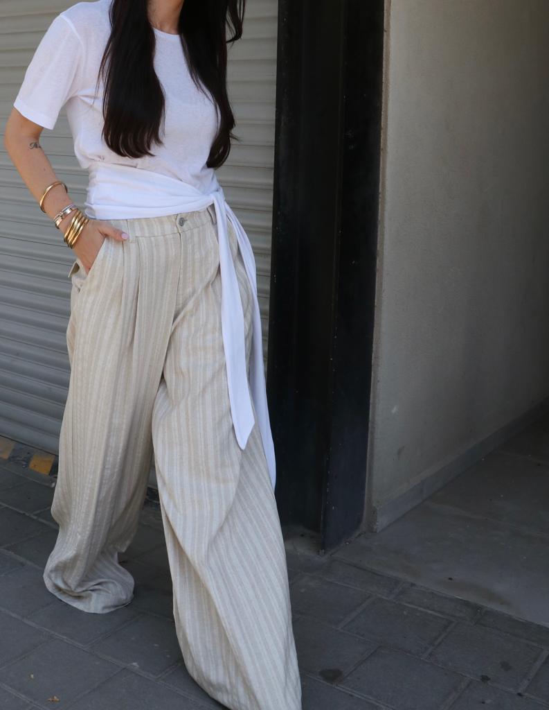 Numéro 78 Stripes Beige
