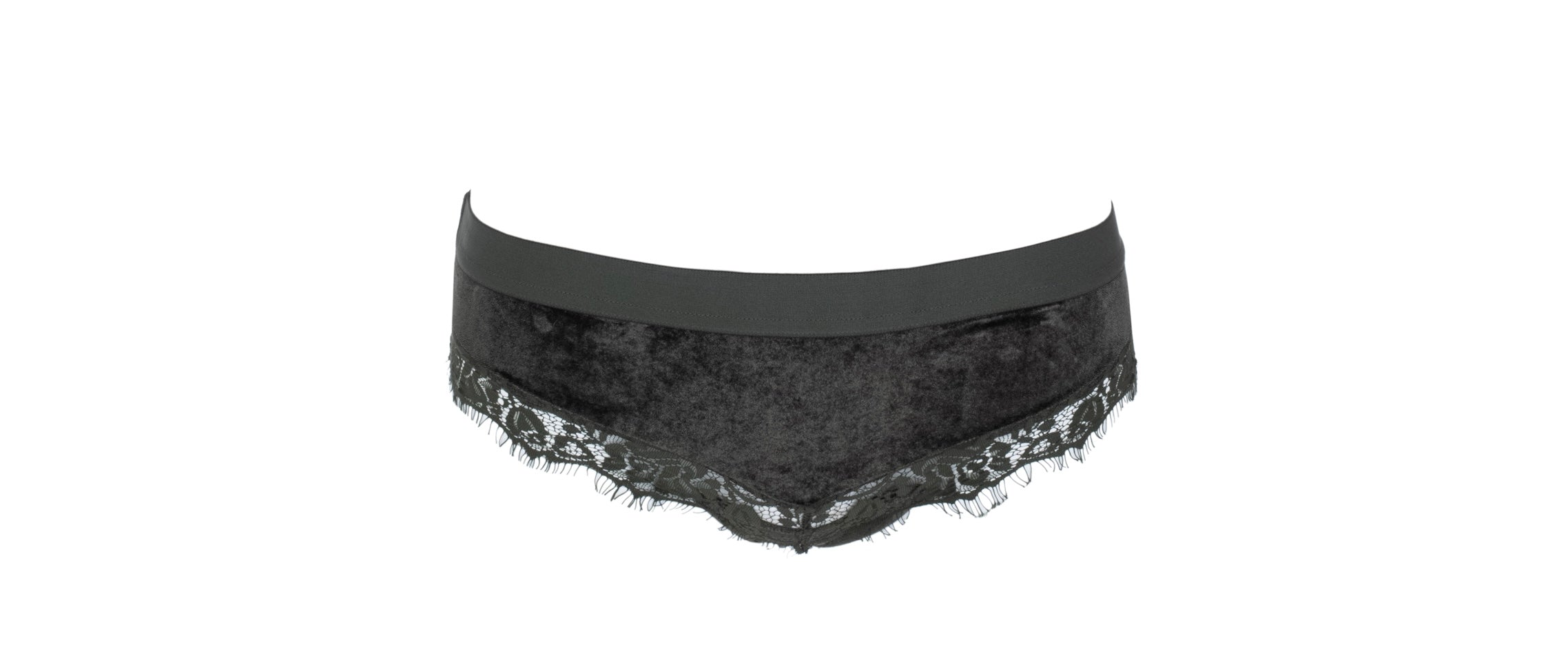 Olive Green Velvet Underwear