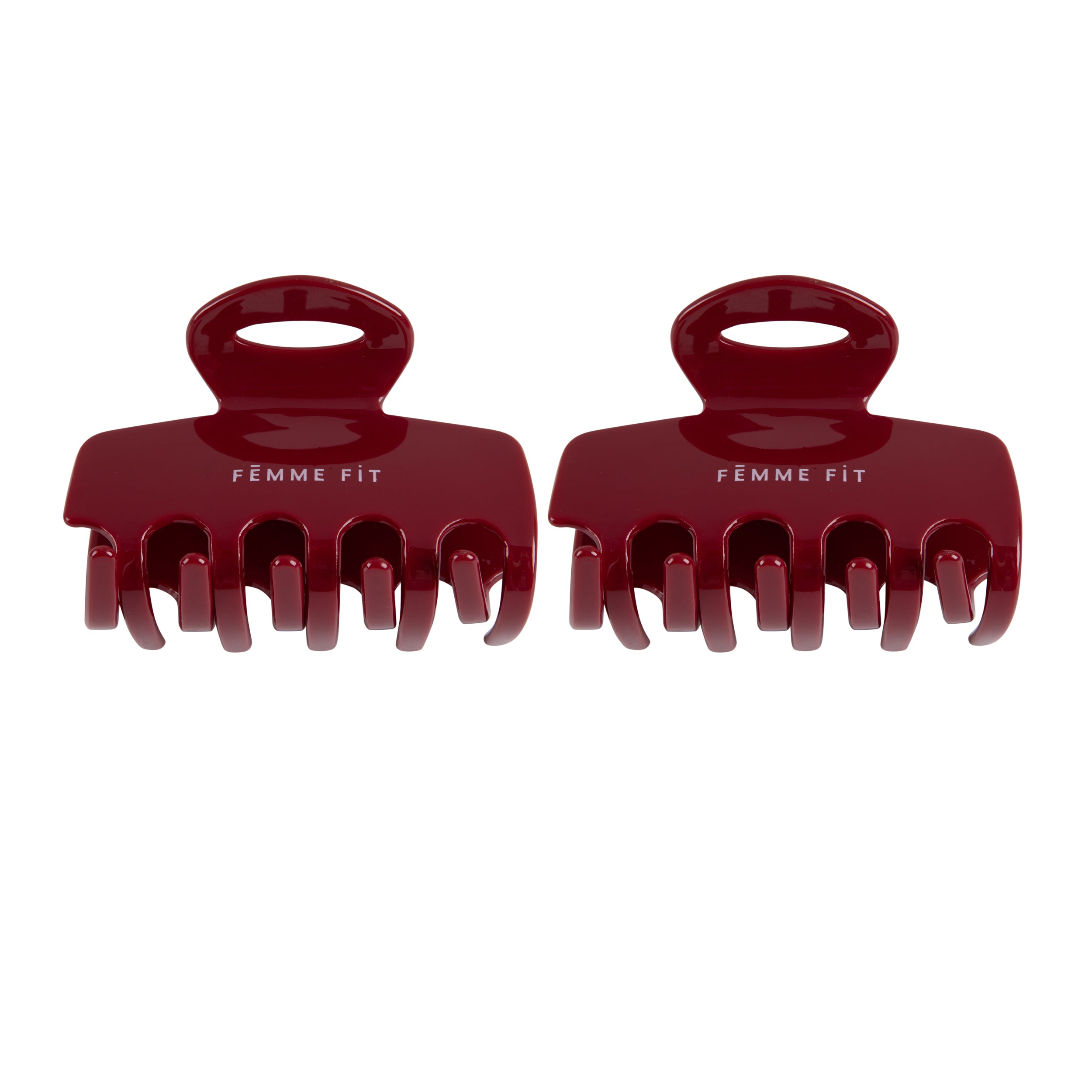 FF Hair Clips Burgendy