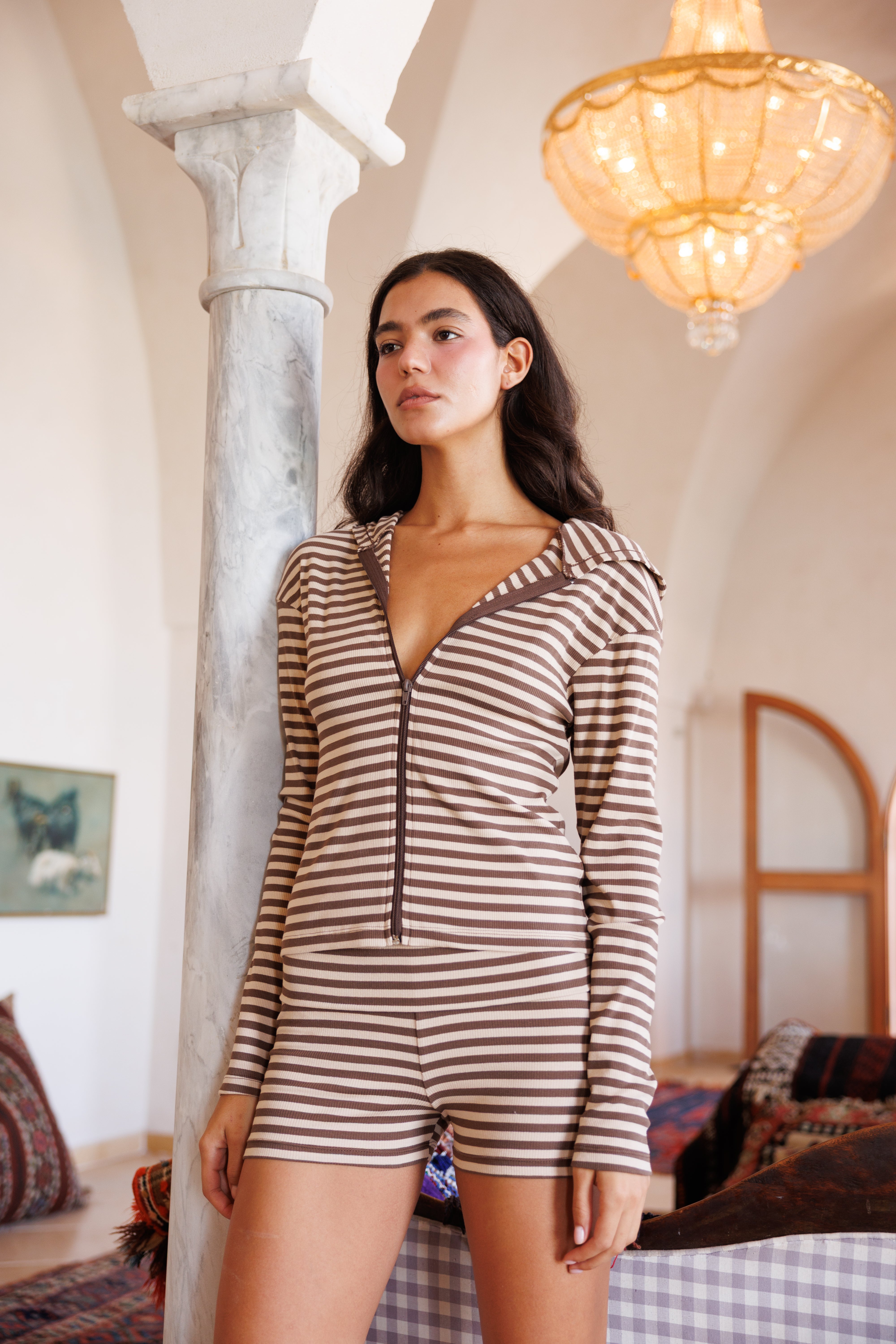 Numéro 315 Stripes Brown