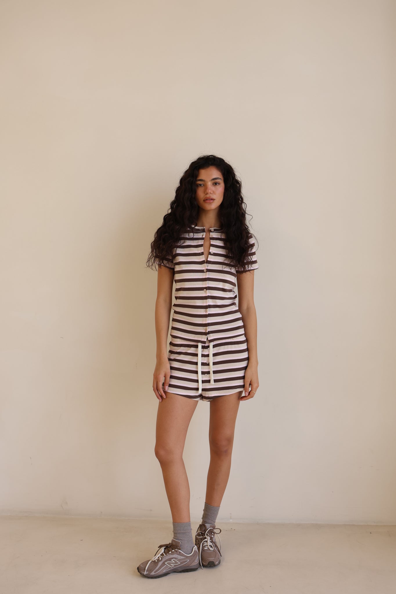 Numéro 392 Brown&Stone Stripes