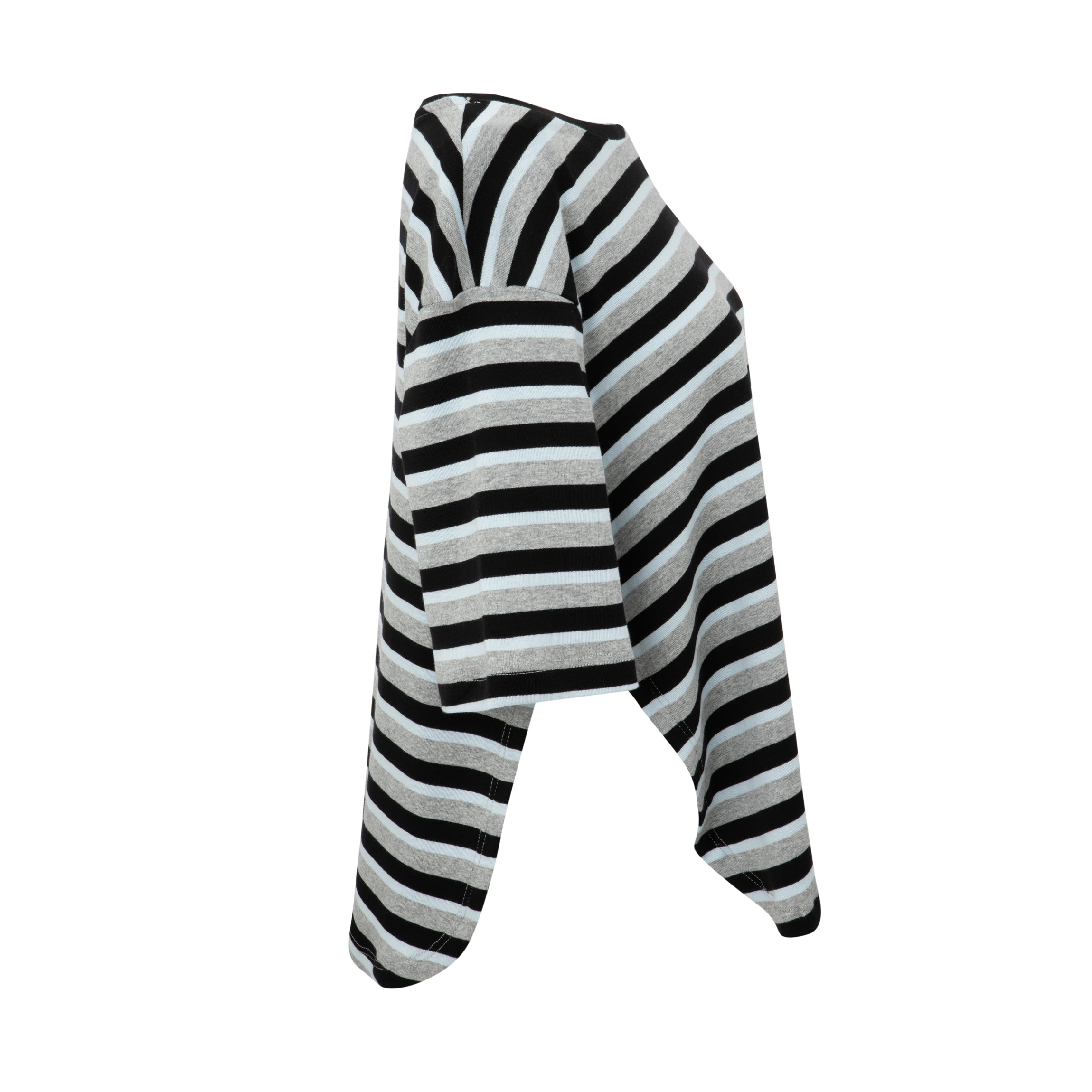 Numéro 432 Stripes Black&Light Blue