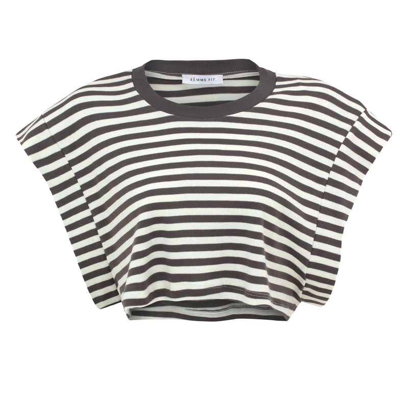 Numéro 139 Stripes Dark  Grey