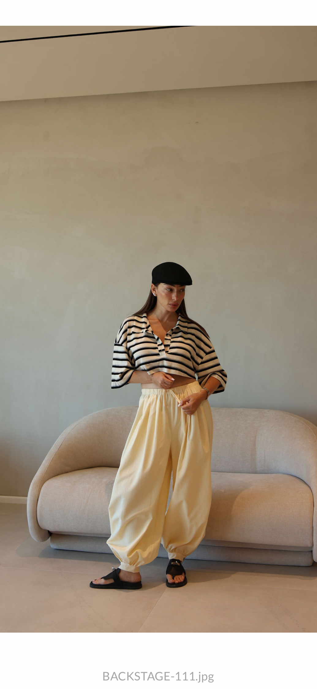 Numéro 414 Stripes Black