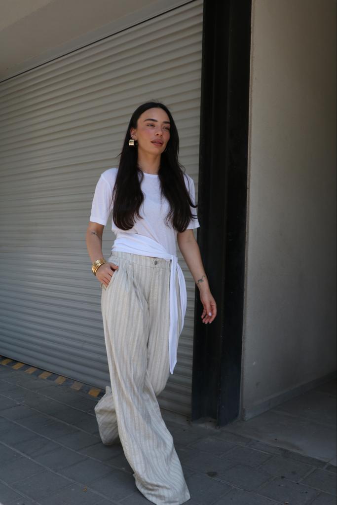 Numéro 78 Stripes Beige