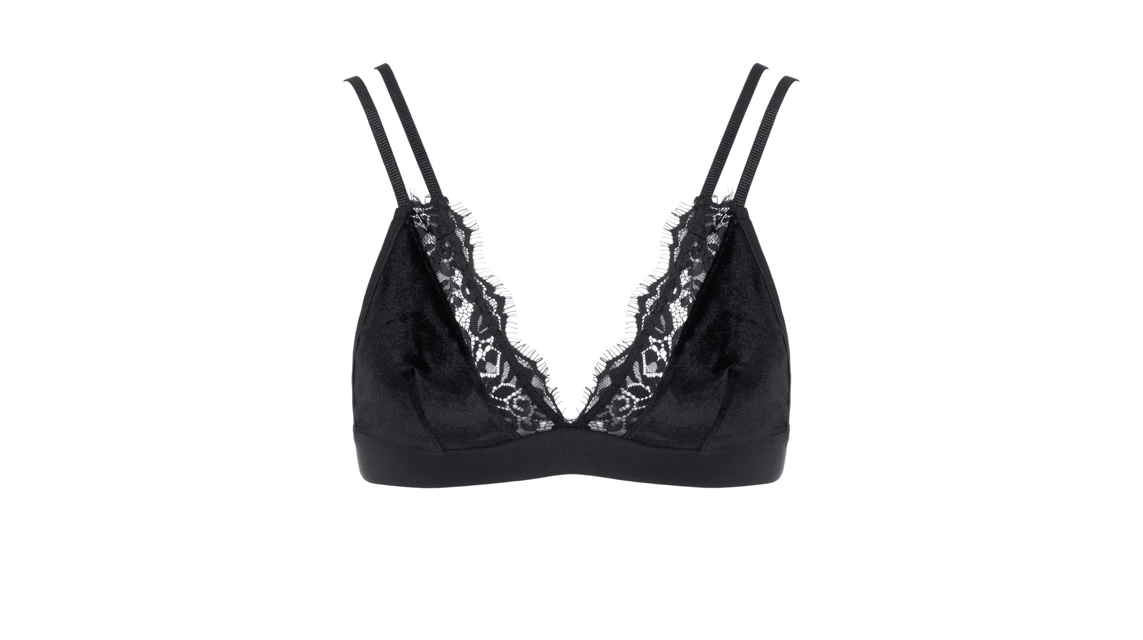 Velvet Bra Black